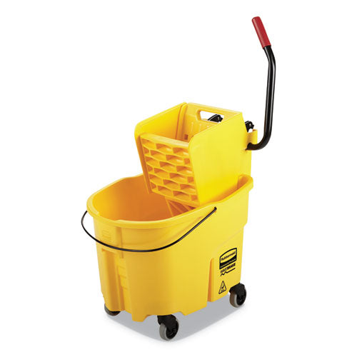 Rubbermaid® Commercial Wavebrake 2.0 Bucket-wringer Combos, Side-press, 35 Qt, Plastic, Yellow freeshipping - TVN Wholesale