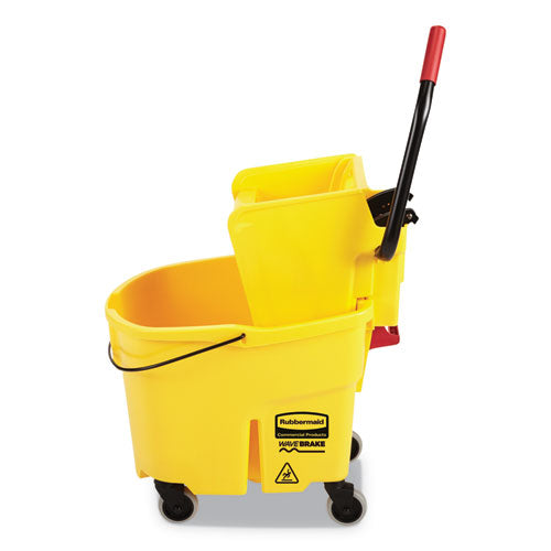 Rubbermaid® Commercial Wavebrake 2.0 Bucket-wringer Combos, Side-press, 35 Qt, Plastic, Yellow freeshipping - TVN Wholesale