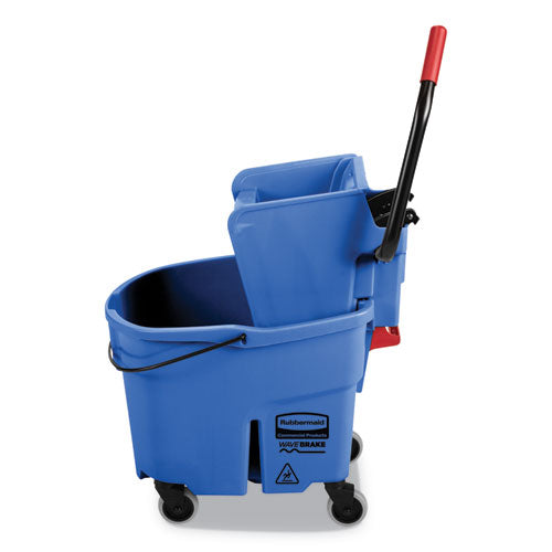 Rubbermaid® Commercial Wavebrake 2.0 Bucket-wringer Combos, Side-press, 35 Qt, Plastic, Blue freeshipping - TVN Wholesale