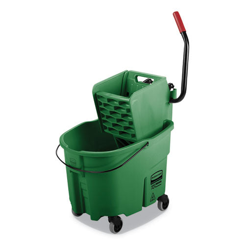 Rubbermaid® Commercial Wavebrake 2.0 Bucket-wringer Combos, Side-press, 35 Qt, Plastic, Green freeshipping - TVN Wholesale