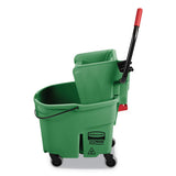 Rubbermaid® Commercial Wavebrake 2.0 Bucket-wringer Combos, Side-press, 35 Qt, Plastic, Green freeshipping - TVN Wholesale
