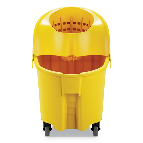 Rubbermaid® Commercial Wavebrake 2.0 Bucket-wringer Combos, Down-press, 35 Qt, Plastic, Yellow freeshipping - TVN Wholesale