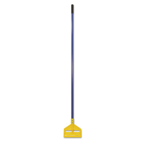 Rubbermaid® Commercial Invader Fiberglass Side-gate Wet-mop Handle, 60", Blue-yellow freeshipping - TVN Wholesale