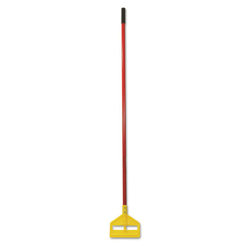 Rubbermaid® Commercial Invader Fiberglass Side-gate Wet-mop Handle, 60", Red-yellow freeshipping - TVN Wholesale
