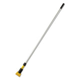 Gripper Mop Handle, Aluminum, Yellow-gray, 54
