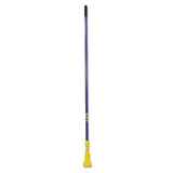 Rubbermaid® Commercial Gripper Fiberglass Mop Handle, 60", Blue-yellow freeshipping - TVN Wholesale