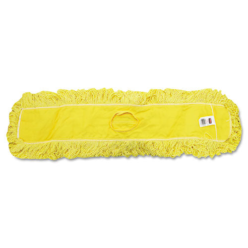 Rubbermaid® Commercial Trapper Commercial Dust Mop, Looped-end Launderable, 5" X 36", Yellow freeshipping - TVN Wholesale