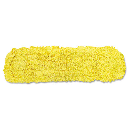Rubbermaid® Commercial Trapper Commercial Dust Mop, Looped-end Launderable, 5" X 36", Yellow freeshipping - TVN Wholesale