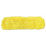 Rubbermaid® Commercial Trapper Commercial Dust Mop, Looped-end Launderable, 5" X 36", Yellow freeshipping - TVN Wholesale