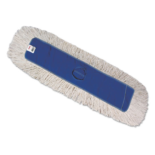 Rubbermaid® Commercial Dust Mop Heads, Kut-a-way, White, 36 X 5, Cut-end, Cotton freeshipping - TVN Wholesale