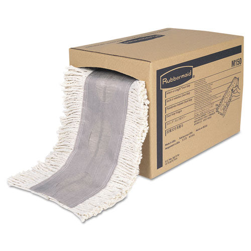 Rubbermaid® Commercial Cut To Length Dust Mops, Cotton, White, Cut-end, 5 X 40 Ft, 1 Box freeshipping - TVN Wholesale