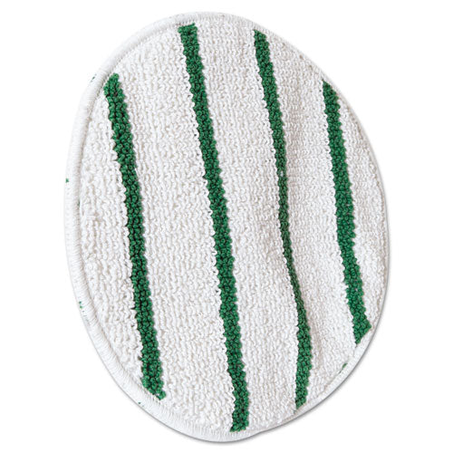 Rubbermaid® Commercial Low Profile Scrub-strip Carpet Bonnet, 17" Diameter, White-green freeshipping - TVN Wholesale