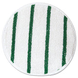 Rubbermaid® Commercial Low Profile Scrub-strip Carpet Bonnet, 17" Diameter, White-green freeshipping - TVN Wholesale
