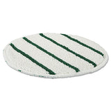 Rubbermaid® Commercial Low Profile Scrub-strip Carpet Bonnet, 19" Diameter, White-green freeshipping - TVN Wholesale