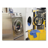 Rubbermaid® Commercial Microfiber Wet Room Pad, Split Nylon-polyester Blend, 18", Blue, 12-carton freeshipping - TVN Wholesale