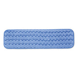 Rubbermaid® Commercial Microfiber Wet Room Pad, Split Nylon-polyester Blend, 18", Blue, 12-carton freeshipping - TVN Wholesale