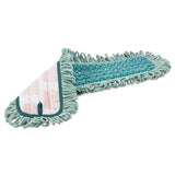 Rubbermaid® Commercial HYGEN™ Hygen Microfiber Fringed Dust Mop Pad, 24w X 9d, Green freeshipping - TVN Wholesale