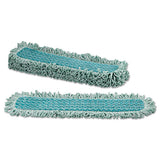Rubbermaid® Commercial HYGEN™ Hygen Microfiber Fringed Dust Mop Pad, 24w X 9d, Green freeshipping - TVN Wholesale