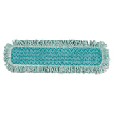 Rubbermaid® Commercial HYGEN™ Hygen Microfiber Fringed Dust Mop Pad, 24w X 9d, Green freeshipping - TVN Wholesale