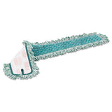 Rubbermaid® Commercial HYGEN™ Hygen Dry Dusting Mop Heads With Fringe, 36", Microfiber, Green freeshipping - TVN Wholesale