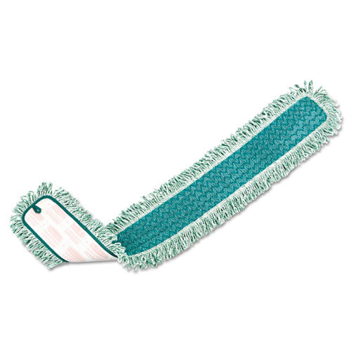 Rubbermaid® Commercial HYGEN™ Hygen Dust Mop Heads With Fringe, Green, 48", Microfiber freeshipping - TVN Wholesale