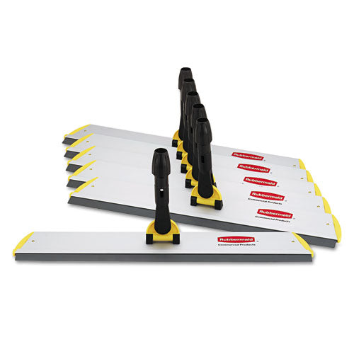 Rubbermaid® Commercial HYGEN™ Hygen Quick Connect S-s Frame, Squeegee, 24w X 4 1-2d, Aluminum, Yellow freeshipping - TVN Wholesale