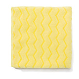 Rubbermaid® Commercial Reusable Cleaning Cloths, Microfiber, 16 X 16, Yellow, 12-carton freeshipping - TVN Wholesale