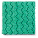 Rubbermaid® Commercial Reusable Cleaning Cloths, Microfiber, 16 X 16, Green, 12-carton freeshipping - TVN Wholesale