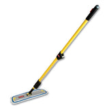Rubbermaid® Commercial Flow Finishing System, 18" Wide Nylon Head, 56" Yellow Plastic Handle freeshipping - TVN Wholesale