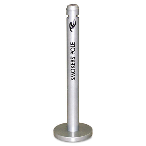 Rubbermaid® Commercial Smoker's Pole, Round, Steel, 0.9 Gal, Black freeshipping - TVN Wholesale