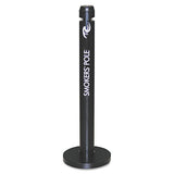 Rubbermaid® Commercial Smoker's Pole, Round, Steel, 0.9 Gal, Black freeshipping - TVN Wholesale