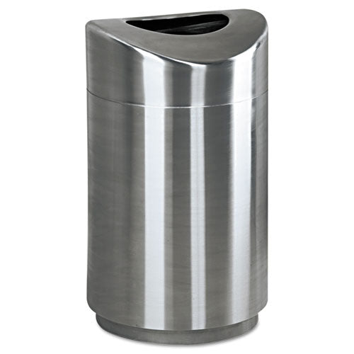 Rubbermaid® Commercial Eclipse Open Top Waste Receptacle, Round, Steel, 30 Gal, Stainless Steel freeshipping - TVN Wholesale