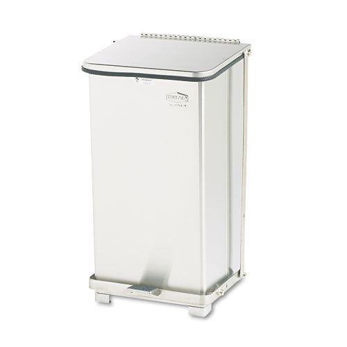 Rubbermaid® Commercial Defenders Biohazard Step Can, Square, Steel, 6.5 Gal, Stainless Steel freeshipping - TVN Wholesale