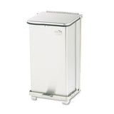 Rubbermaid® Commercial Defenders Biohazard Step Can, Square, Steel, 6.5 Gal, Stainless Steel freeshipping - TVN Wholesale