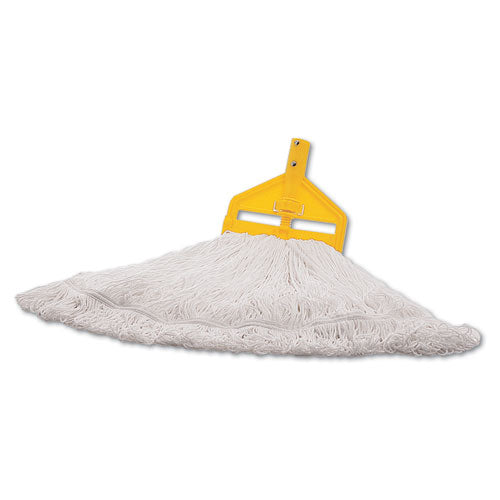 Rubbermaid® Commercial Finish Mop Heads, Nylon, White, Large freeshipping - TVN Wholesale