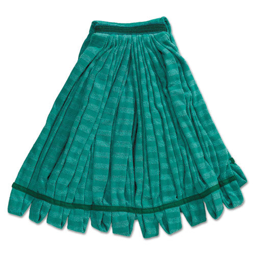 Rubbermaid® Commercial Tube Mop, Microfiber, Green, Medium, 5-in Green Headband freeshipping - TVN Wholesale