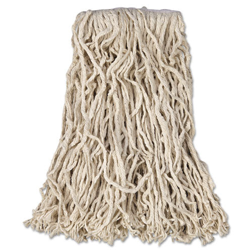 Rubbermaid® Commercial Economy Cut-end Cotton Wet Mop Head, 16oz, 1" Band, White, 12-carton freeshipping - TVN Wholesale