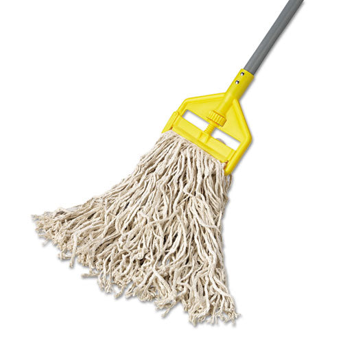Rubbermaid® Commercial Economy Cut-end Cotton Wet Mop Head, 16oz, 1" Band, White, 12-carton freeshipping - TVN Wholesale