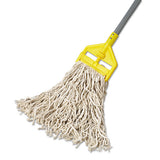 Rubbermaid® Commercial Economy Cut-end Cotton Wet Mop Head, 16oz, 1" Band, White, 12-carton freeshipping - TVN Wholesale