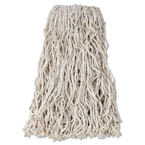 Rubbermaid® Commercial Economy Cut-end Cotton Wet Mop Head, 24oz, 1" Band, White, 12-carton freeshipping - TVN Wholesale