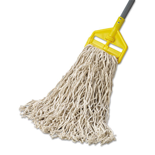 Rubbermaid® Commercial Economy Cut-end Cotton Wet Mop Head, 24oz, 1" Band, White, 12-carton freeshipping - TVN Wholesale