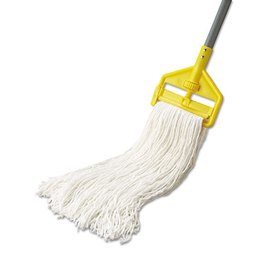 Rubbermaid® Commercial Economy Cut-end Rayon Mop Head, 24oz, 1" Band, White, 12-carton freeshipping - TVN Wholesale