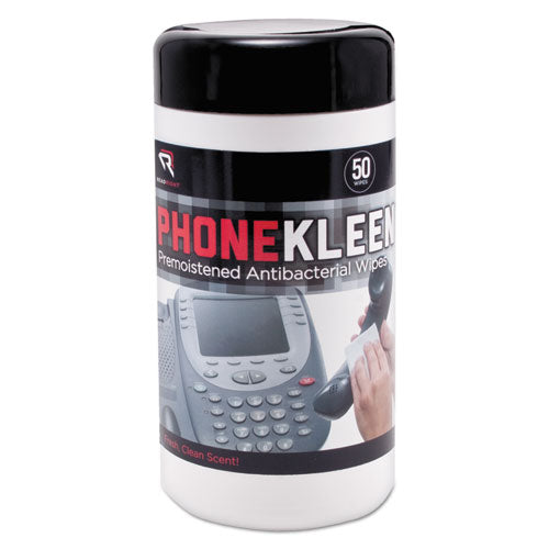 Read Right® Phonekleen Wet Wipes, Cloth, 5 X 6, 50-tub freeshipping - TVN Wholesale