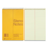 National® Standard Spiral Steno Pad, Gregg Rule, Brown Cover, 60 Eye-ease Green 6 X 9 Sheets freeshipping - TVN Wholesale