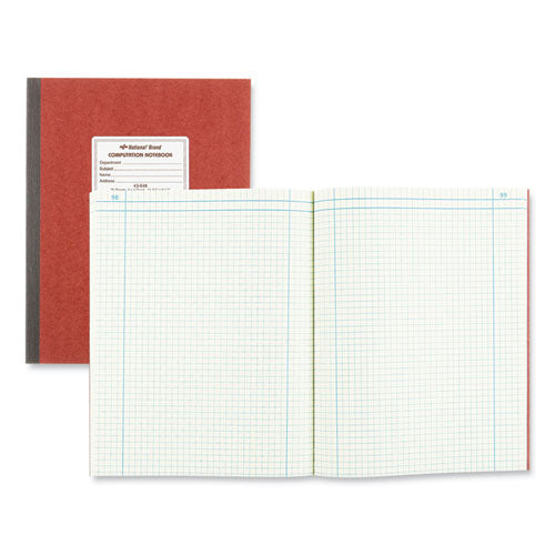 National® Computation Notebook, Quadrille Rule, Brown Cover, 11.75 X 9.25, 75 Sheets freeshipping - TVN Wholesale