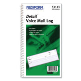 Rediform® Voice Mail Wirebound Log Books, 5.63 X 10.63, 6-page, 600 Forms freeshipping - TVN Wholesale
