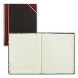 National® Texthide Eye-ease Record Book, Black-burgundy-gold Cover, 10.38 X 8.38 Sheets, 150 Sheets-book freeshipping - TVN Wholesale