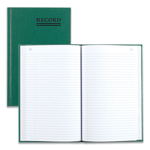 National® Emerald Series Account Book, Green Cover, 9.63 X 6.25 Sheets, 200 Sheets-book freeshipping - TVN Wholesale