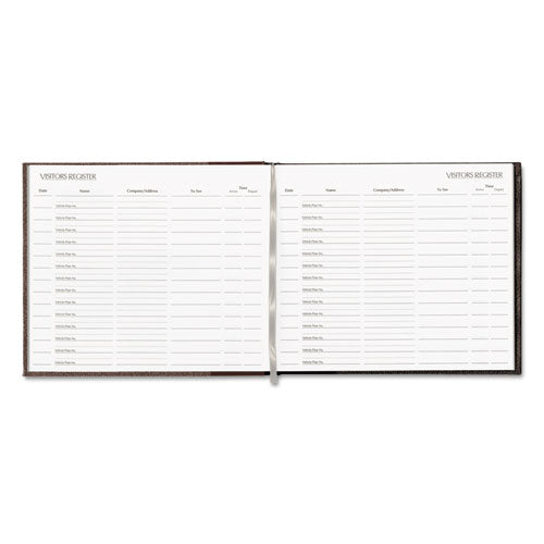 National® Hardcover Visitor Register Book, Burgundy Cover, 9.78 X 8.5 Sheets, 128 Sheets-book freeshipping - TVN Wholesale