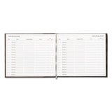National® Hardcover Visitor Register Book, Burgundy Cover, 9.78 X 8.5 Sheets, 128 Sheets-book freeshipping - TVN Wholesale